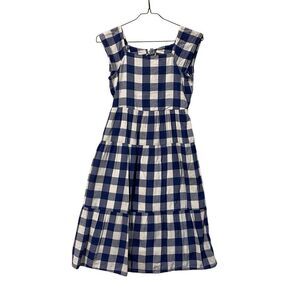 Girl's Old NavyChecked Maxi Tiered Gingham Portrait Dress 14-16